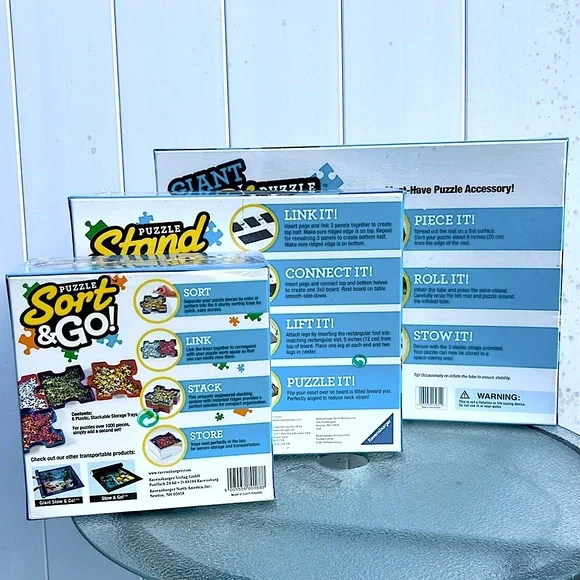 RAVENSBURGER ‘Stand/Show/Sort & Go’ Puzzle Accessory Trio - Set of 3